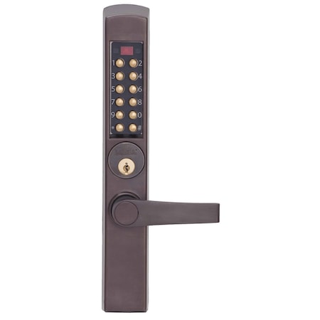 Dormakaba Narrow Stile Mortise Keypad Trim E3066MSNL-744-41